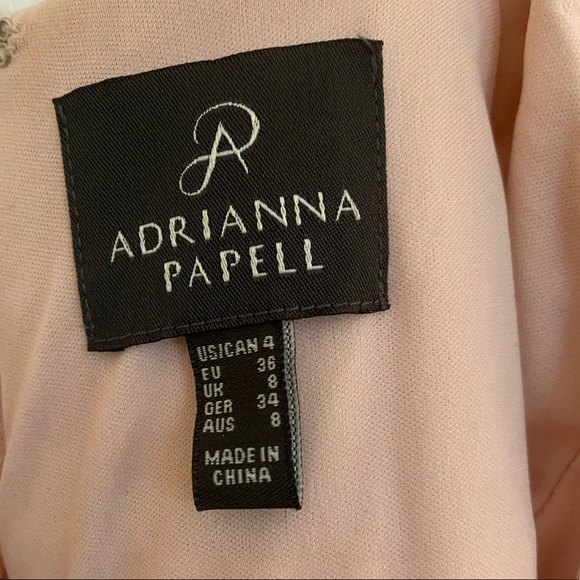 Adriana Papell One Shoulder Ruffled Chiffon Formal Gown - Picture 8 of 8